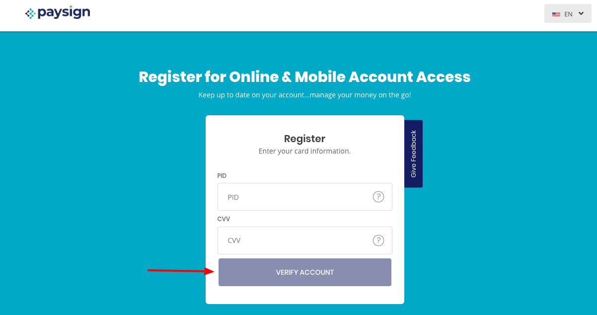 Paysign register
